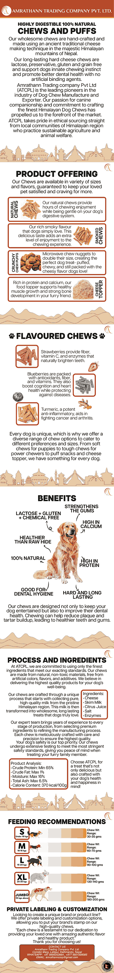 YAK CHEWS - NATURAL / FLAVOURED, PUFFS AND CHEESE POWDER